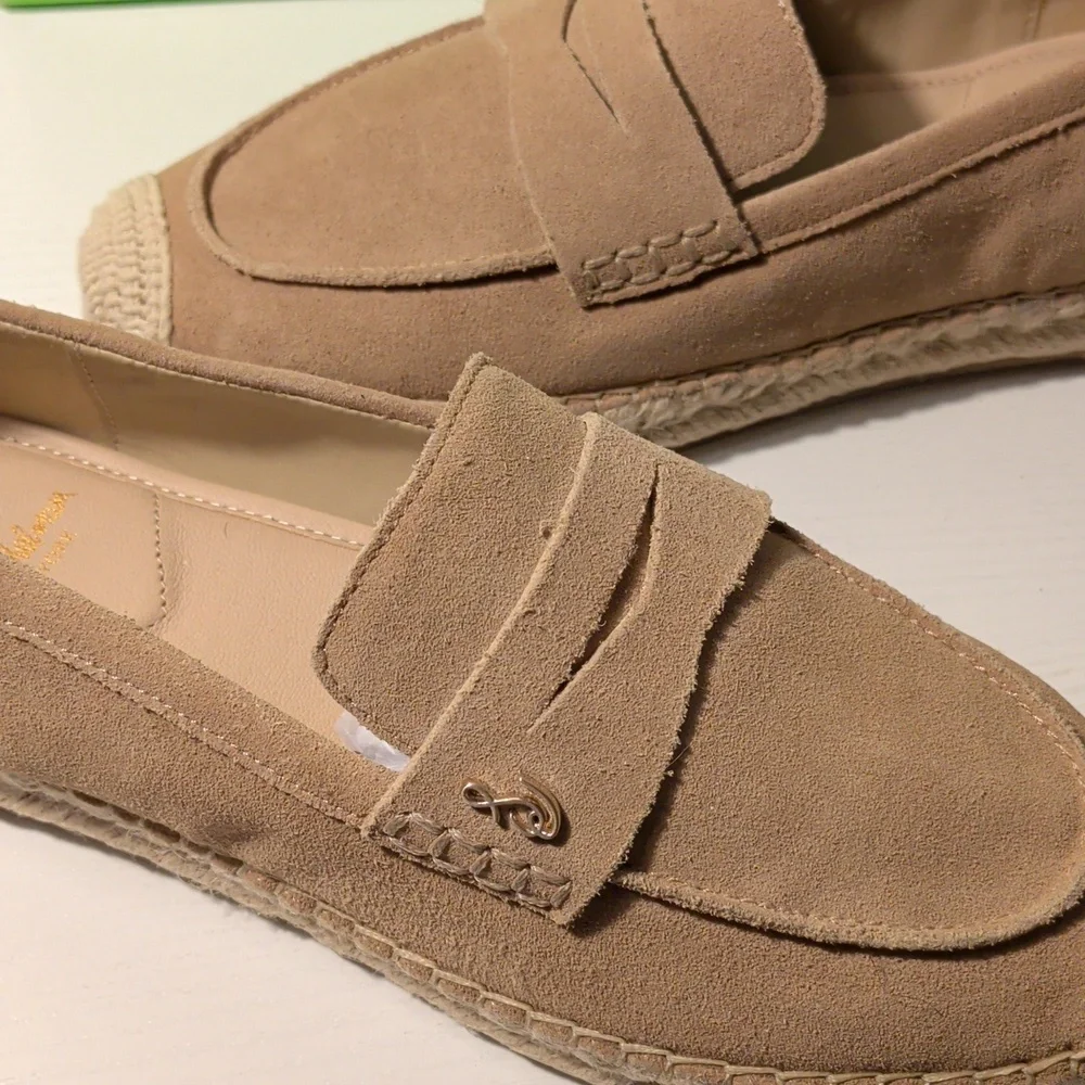 Sam Edelman 8 NIB Suede Loafer Taupe - Picture 2 of 8